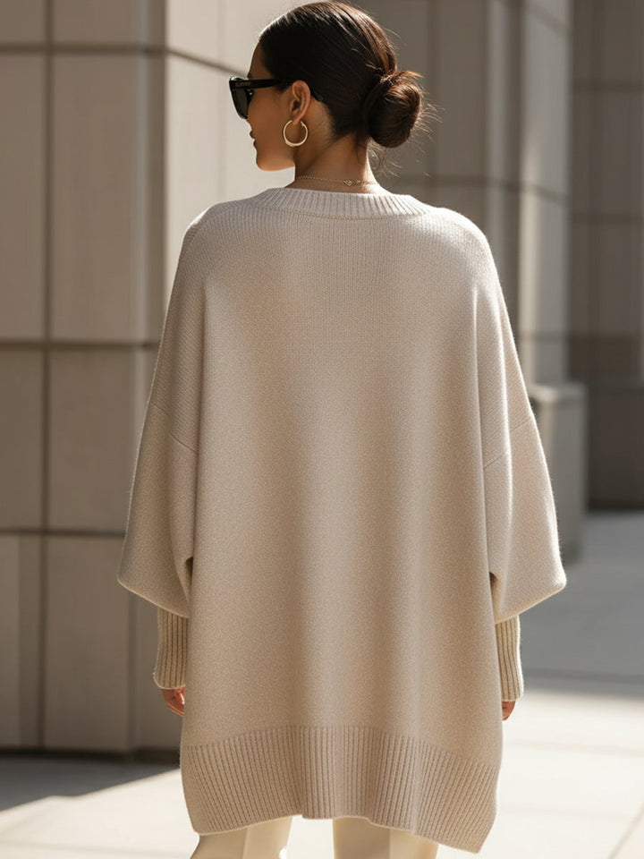 Clarisse | Løs sweater med bred krave