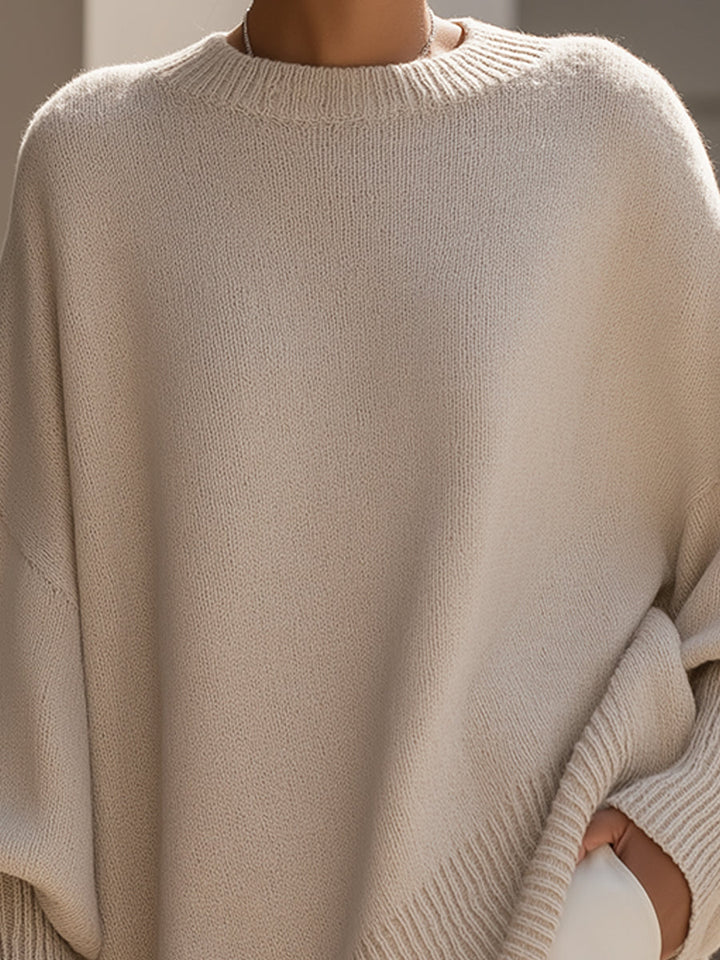 Clarisse | Løs sweater med bred krave