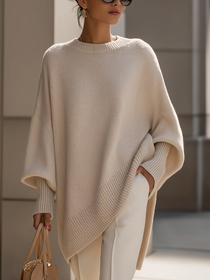 Clarisse | Løs sweater med bred krave