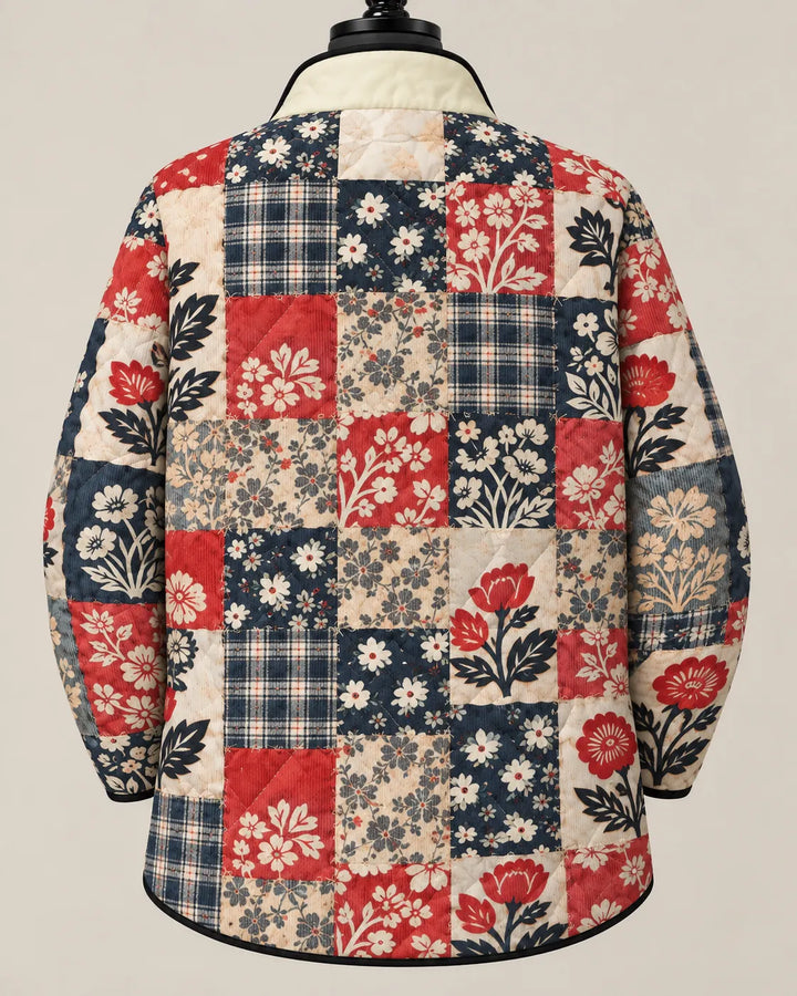 Adelaide | Quiltet patchworkjakke med heritage-blomstermønster