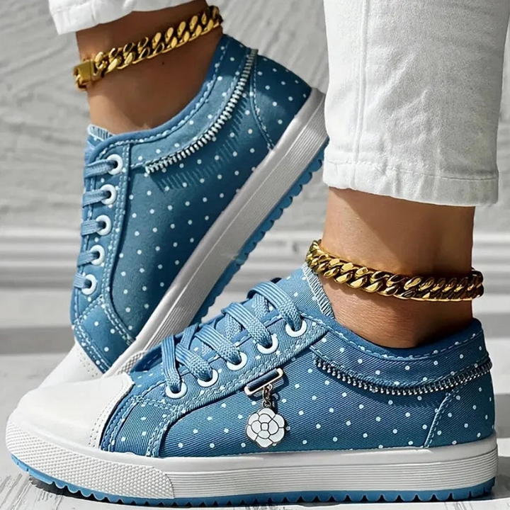 Adelaide | Sneakers med blondedetaljer