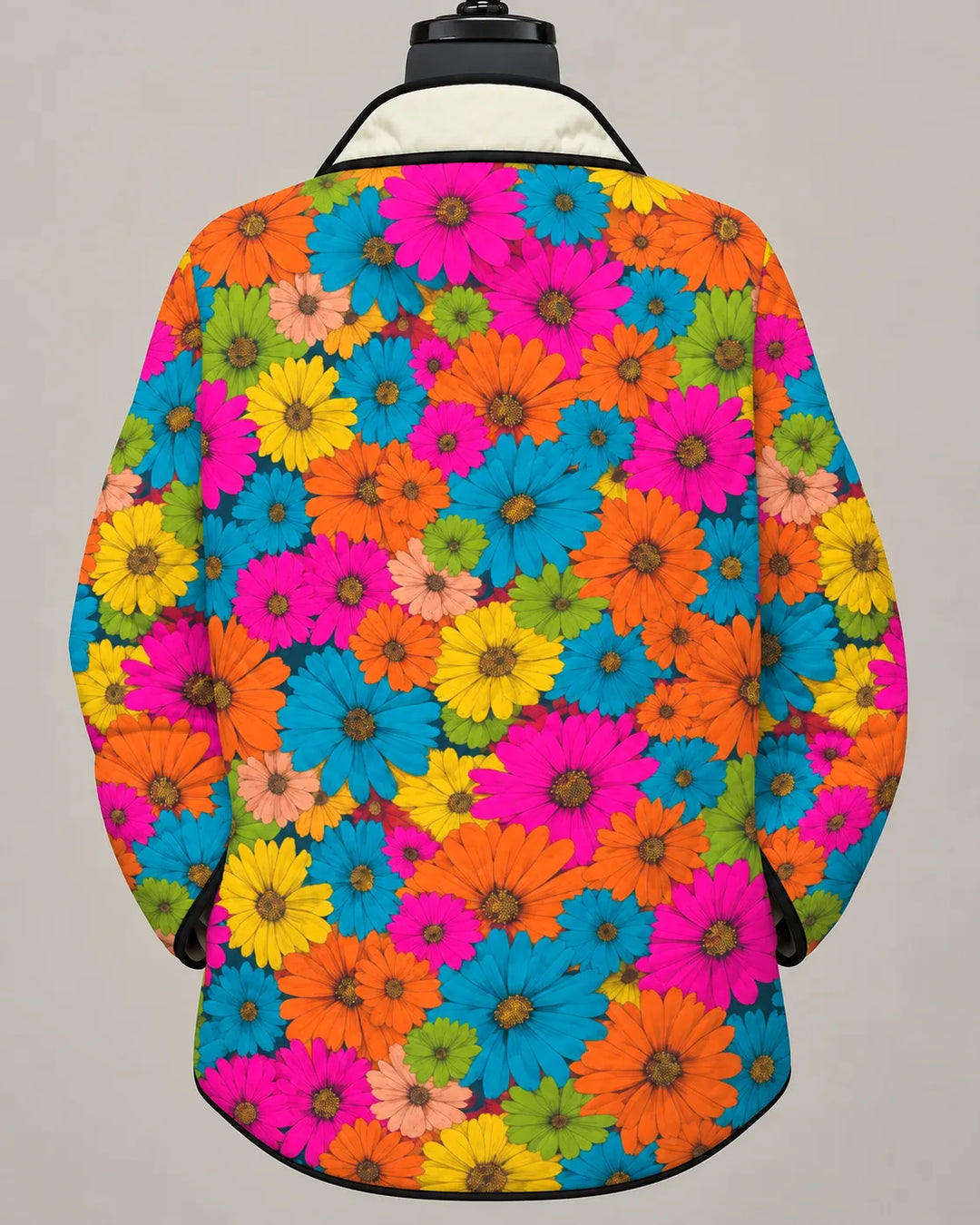 Delilah | Glad jakke med margueritprint