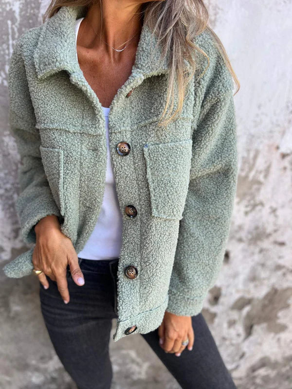 Dion™ | Kort uldjakke med revers