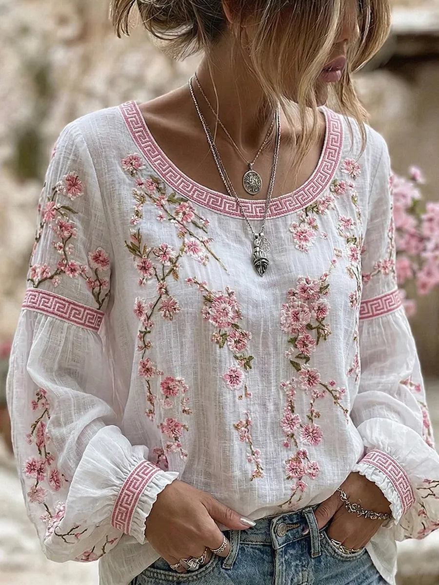 Mary | Blomstret bluse