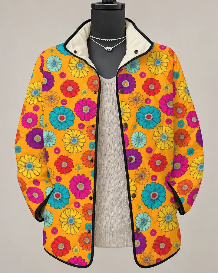 Marigold | Glad jakke med blomsterprint