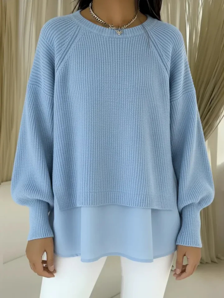 Casilda | Sweater med lag-på-lag-look