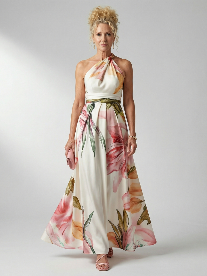 Amiel | Let blomstret maxikjole