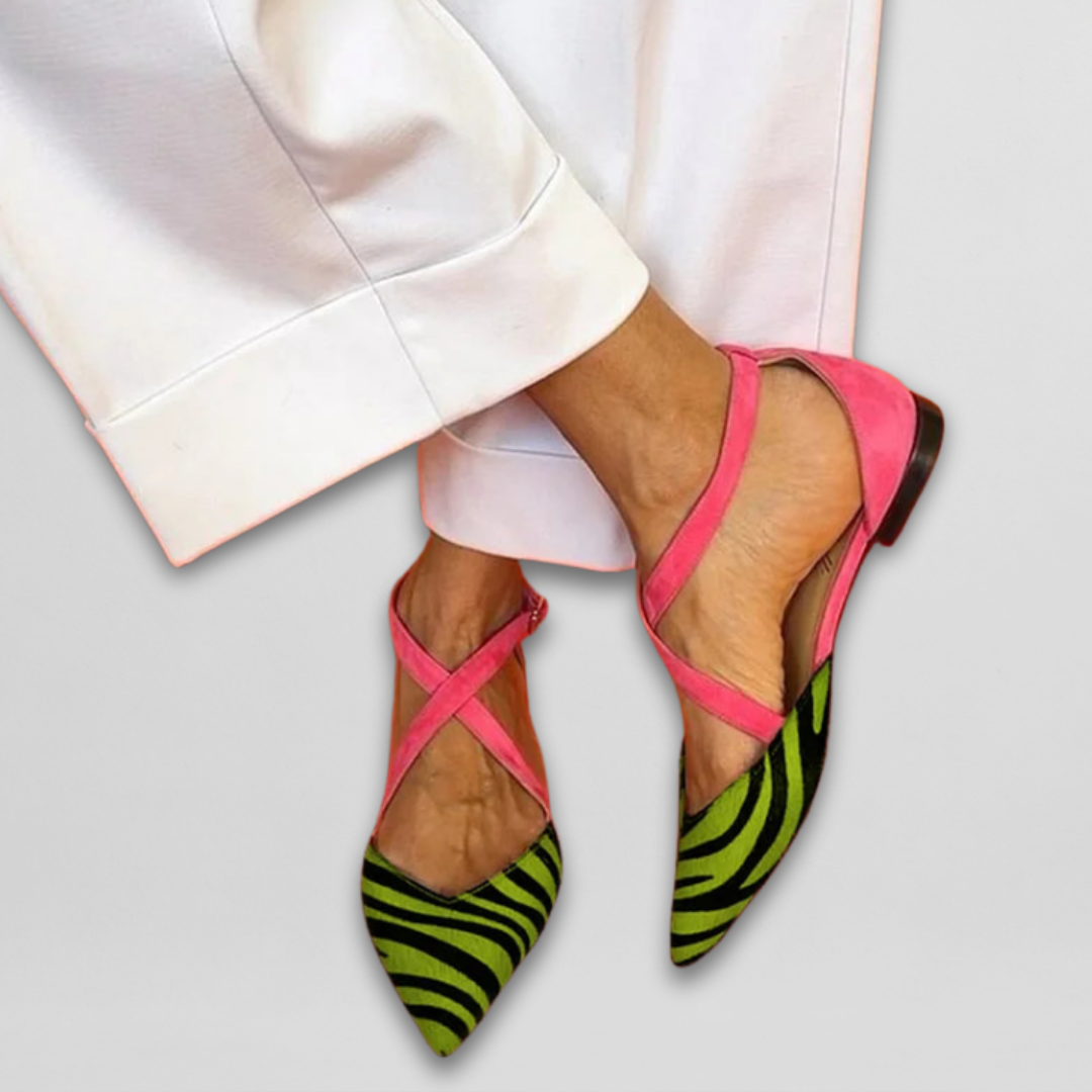 Fernanda | Zebra-ballerinaer med remme