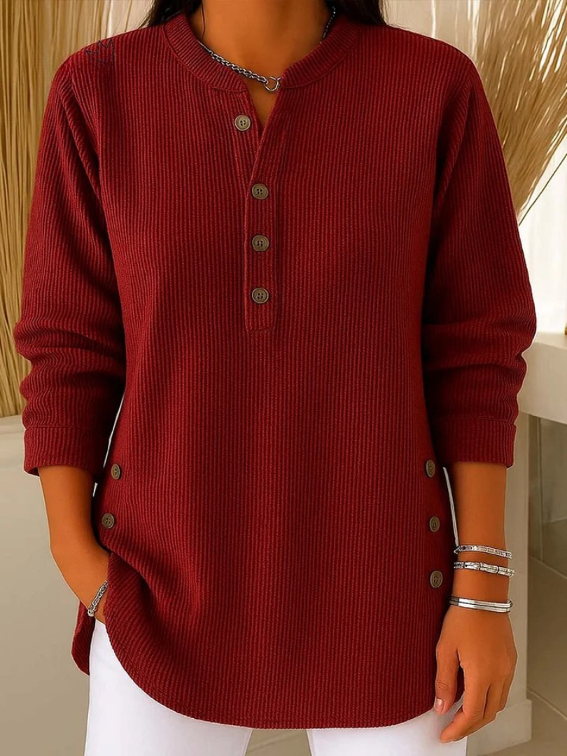 Nieves | Henley-tunika med knapper
