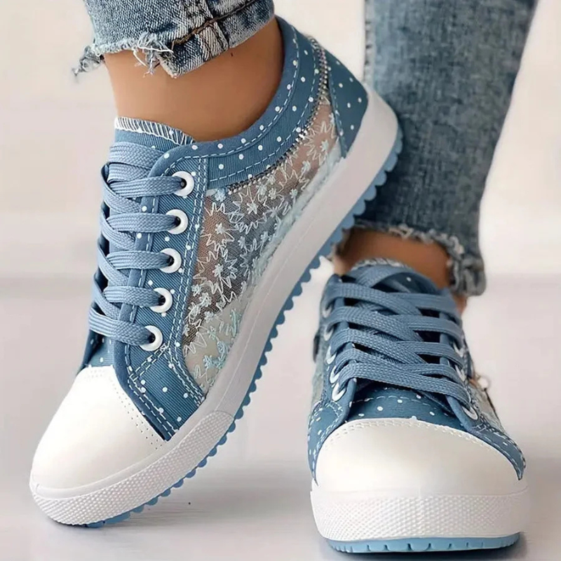 Adelaide | Sneakers med blondedetaljer