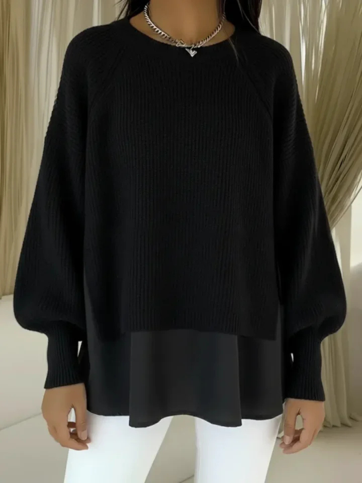 Casilda | Sweater med lag-på-lag-look