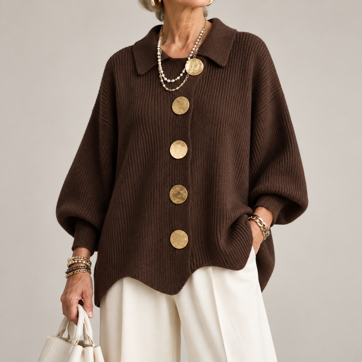 Ardelle™ | Oversized cardigan med krave