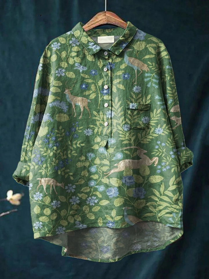 Georgie | Let bluse med blomster