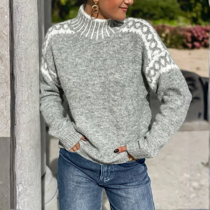 Astrid™ | Elegant vintage striksweater
