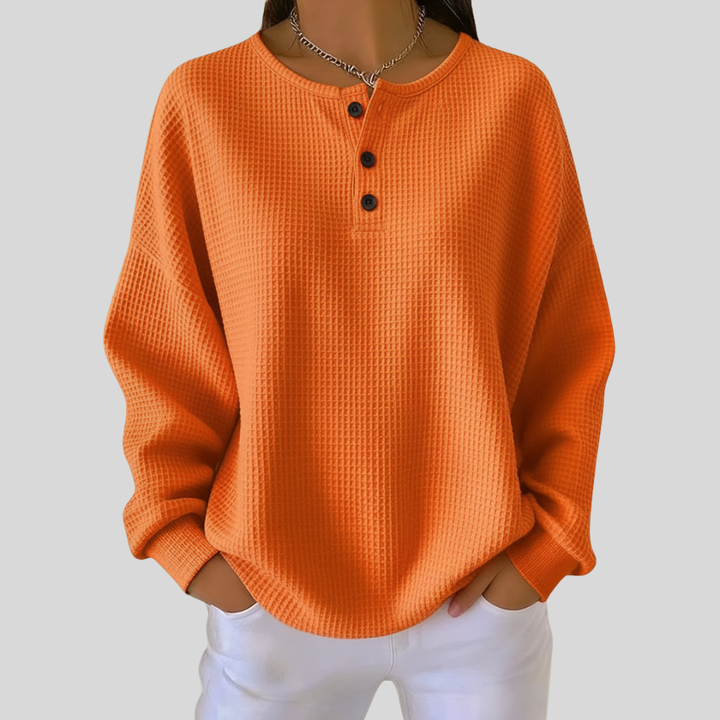 Nessa | Afslappet henley-sweatshirt