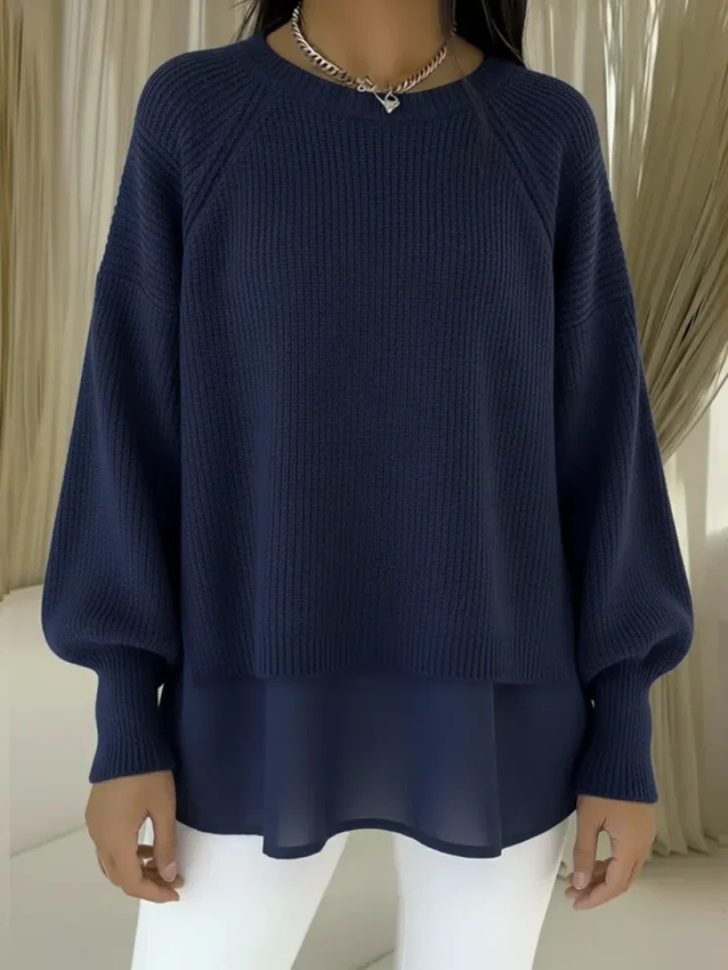 Casilda | Sweater med lag-på-lag-look