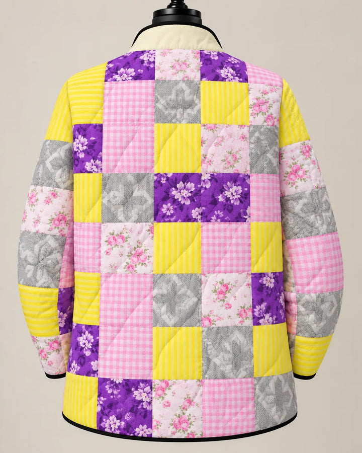 Celestine | Quiltet patchworkjakke i soldesign