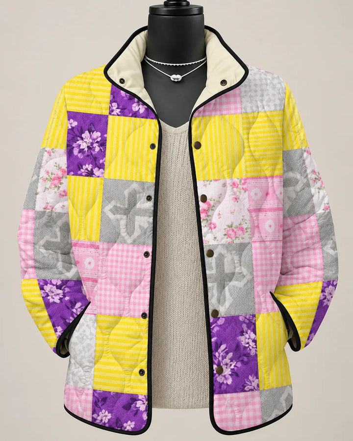 Celestine | Quiltet patchworkjakke i soldesign