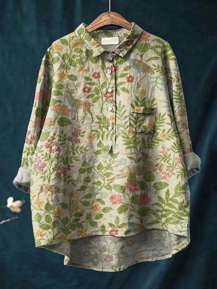 Georgie | Let bluse med blomster