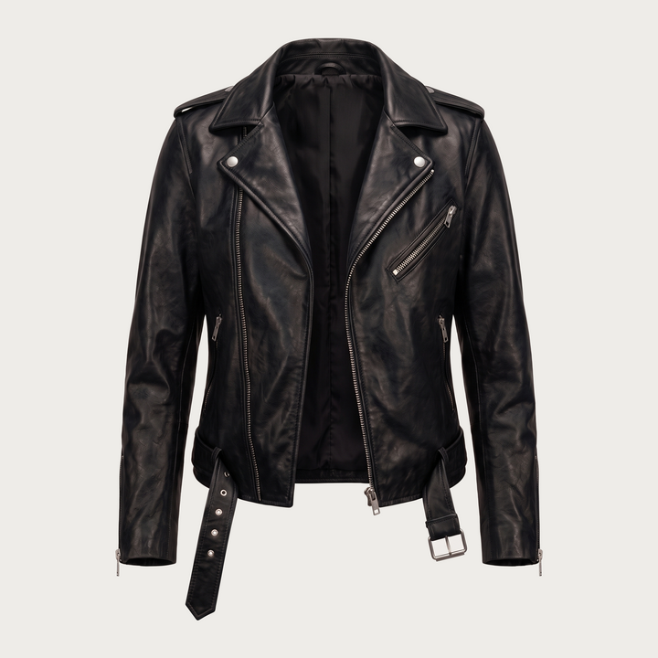 Wanda | Klassisk bikerjakke med revers