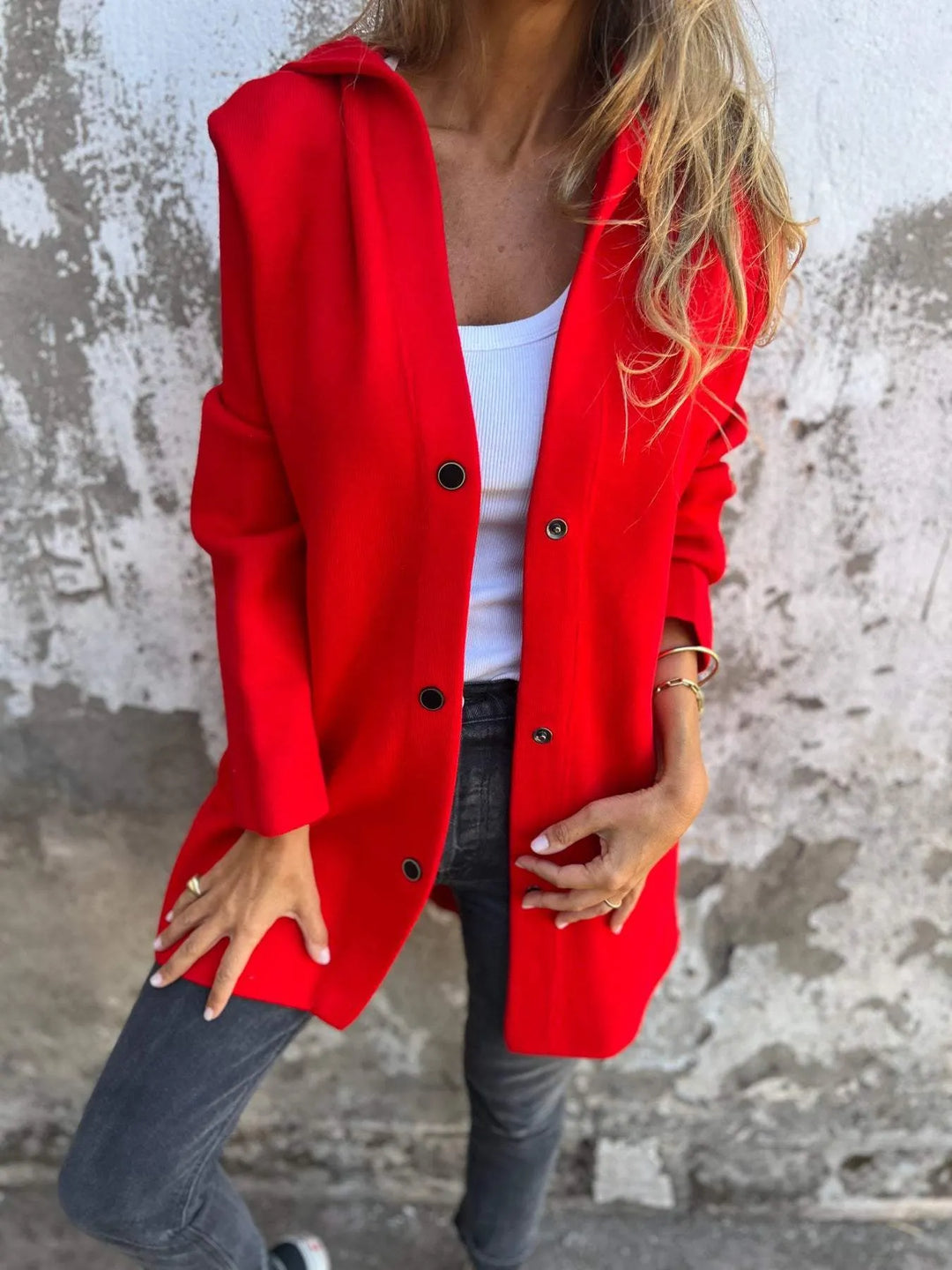 Lykke – Blød cardigan med hætte