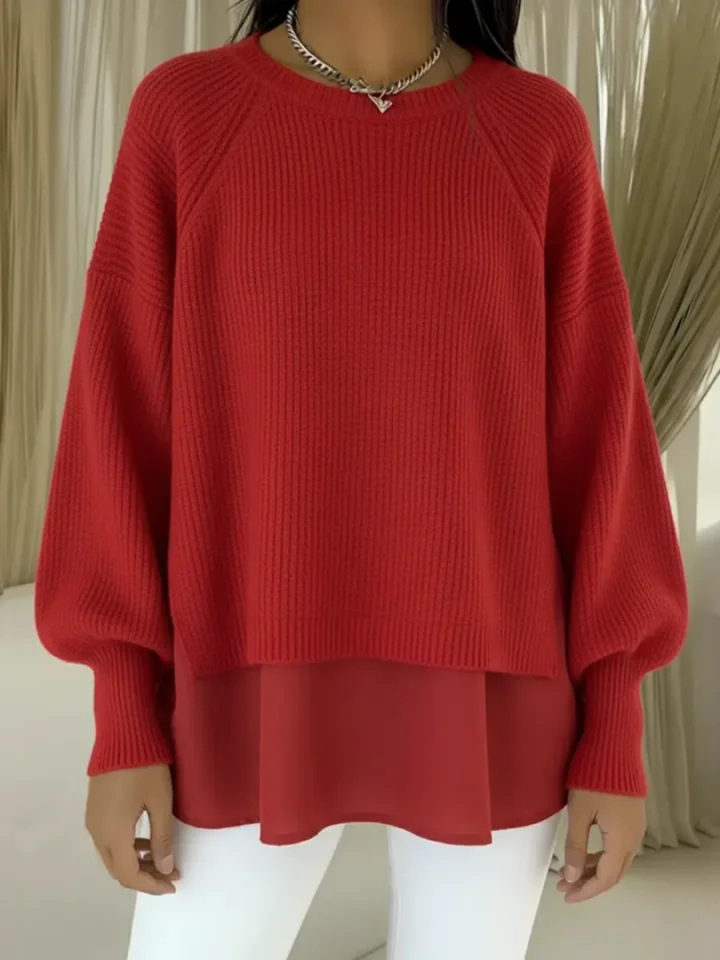 Casilda | Sweater med lag-på-lag-look