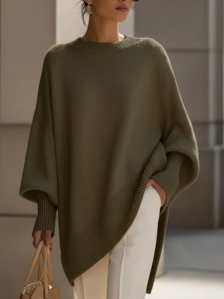 Clarisse | Løs sweater med bred krave