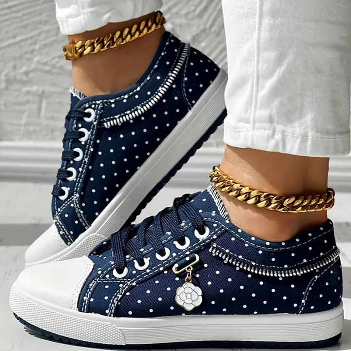 Adelaide | Sneakers med blondedetaljer