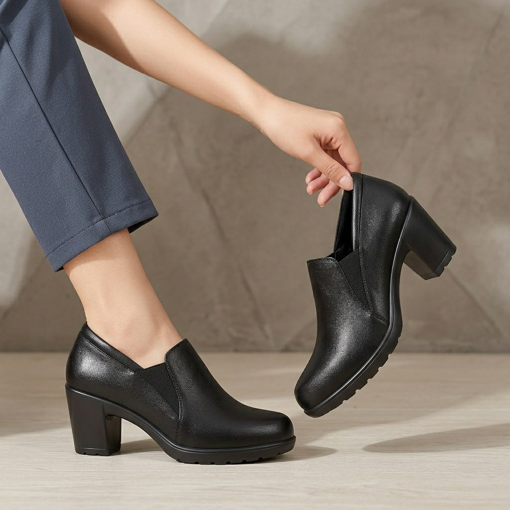 Millie | Loafers med blokhæl