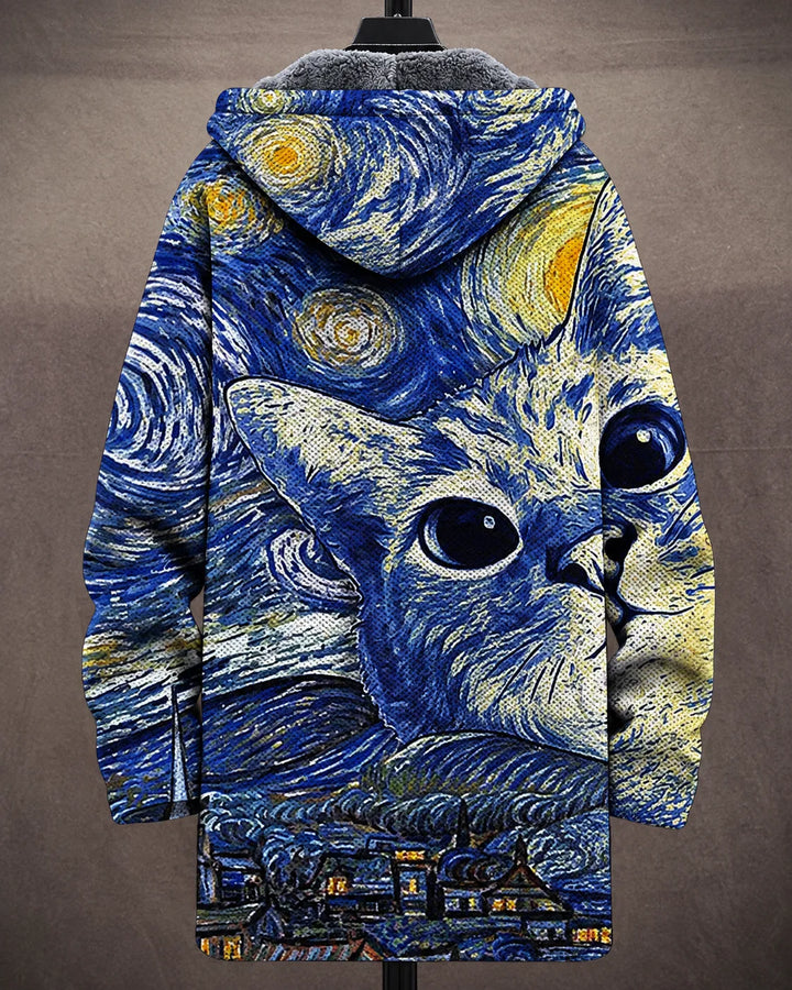 Eliana | Starry Cats-jakke med hætte