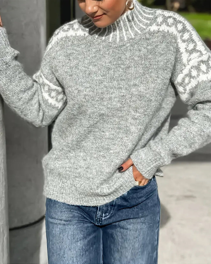 Astrid™ | Elegant vintage striksweater
