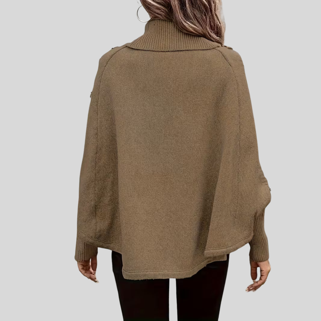 Norelle™ | Kabelstrikket sweater med høj krave