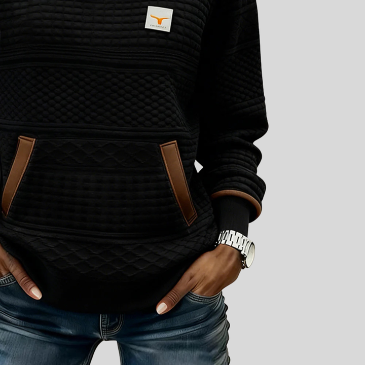 Noelle™ | Colorblock-sweatshirt med rund hals