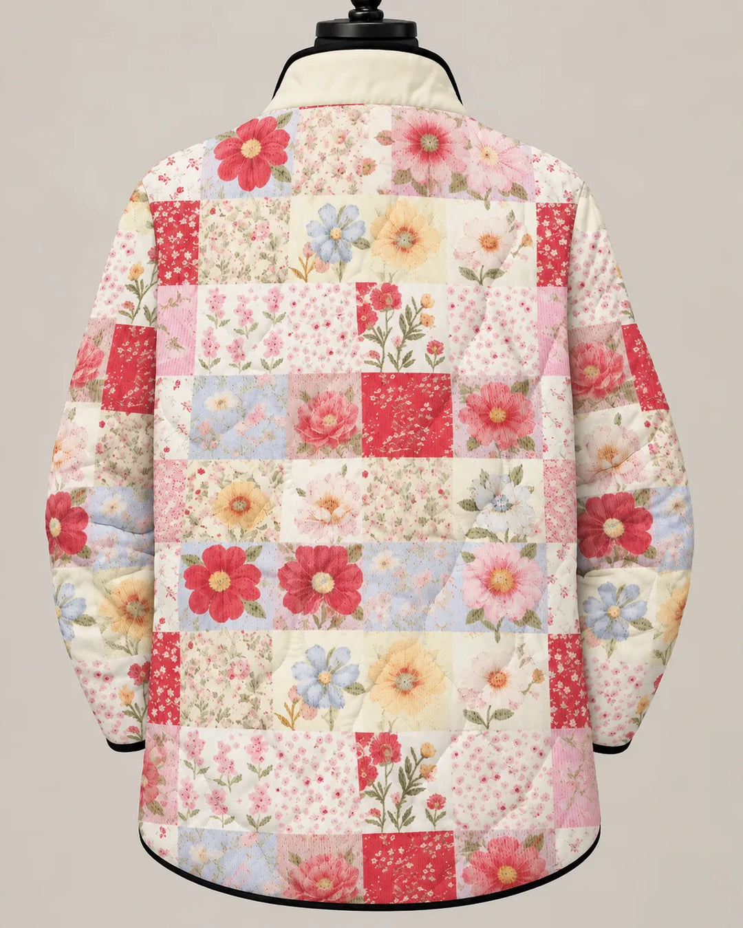 Eliana | Quiltet patchworkjakke med vilde blomster