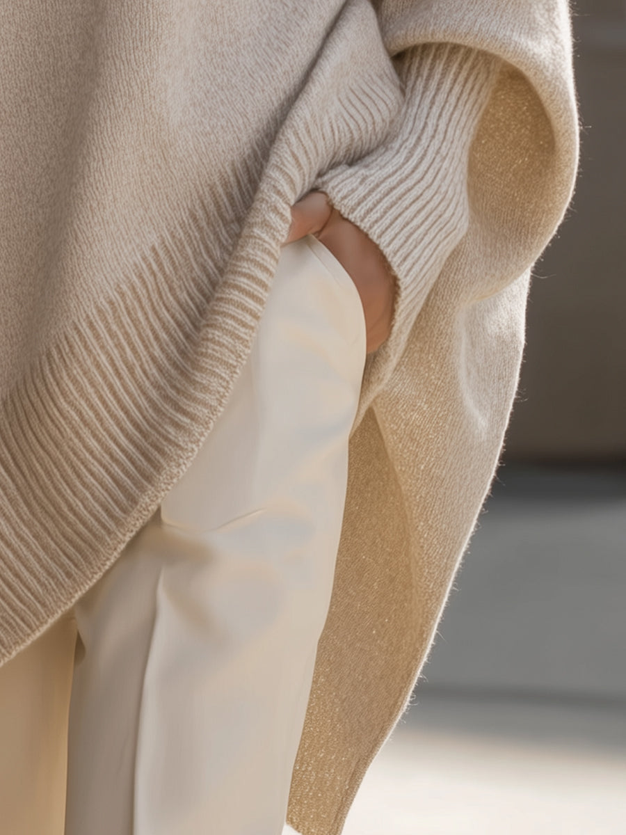 Clarisse | Løs sweater med bred krave