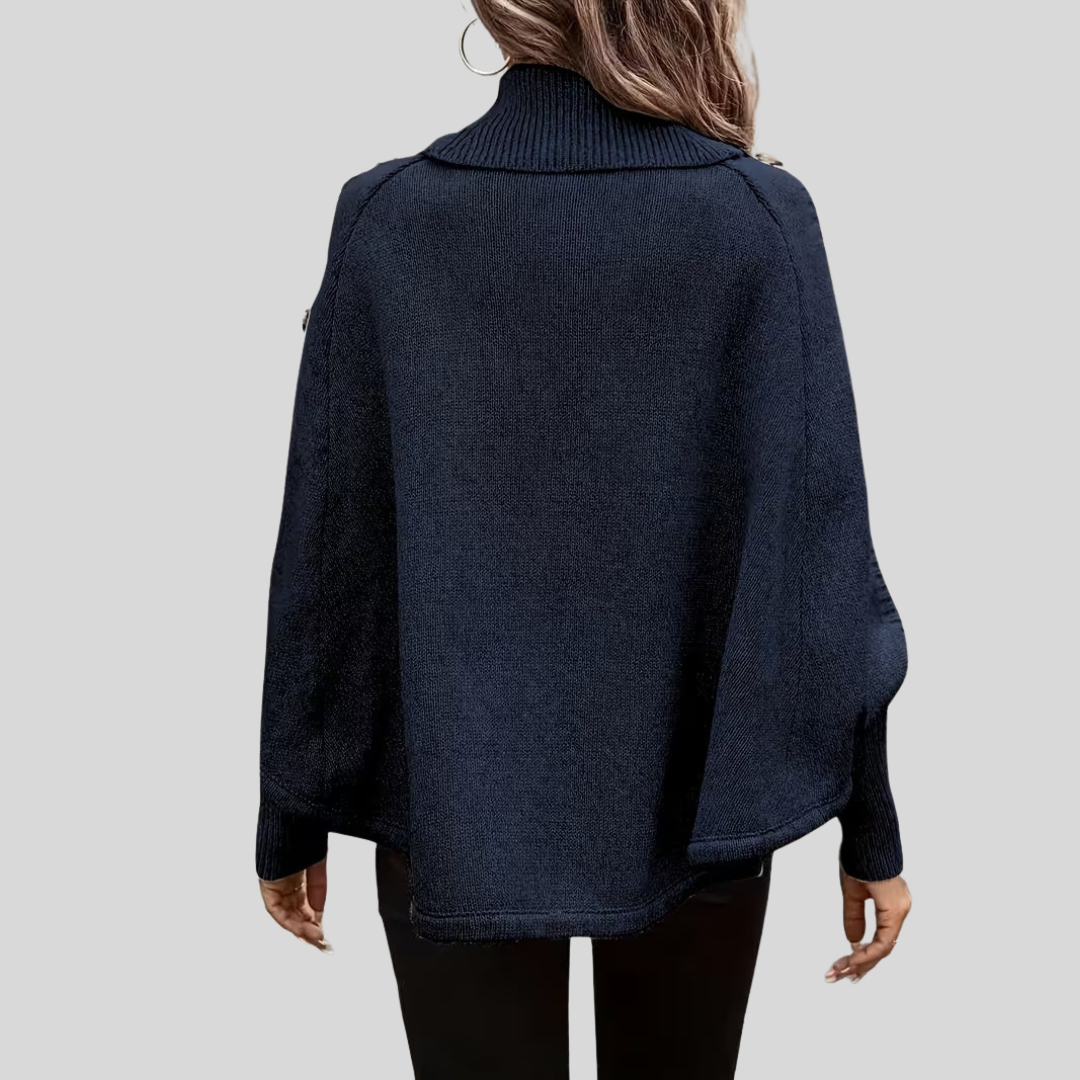 Norelle™ | Kabelstrikket sweater med høj krave