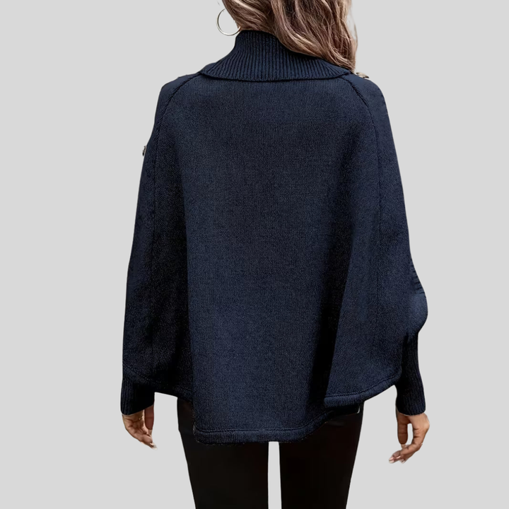 Norelle™ | Kabelstrikket sweater med høj krave
