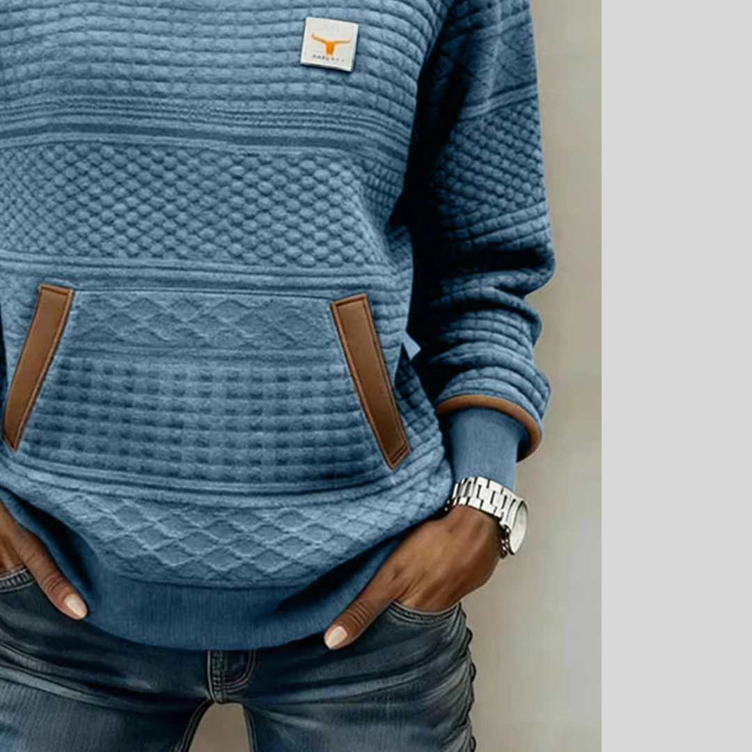 Noelle™ | Colorblock-sweatshirt med rund hals