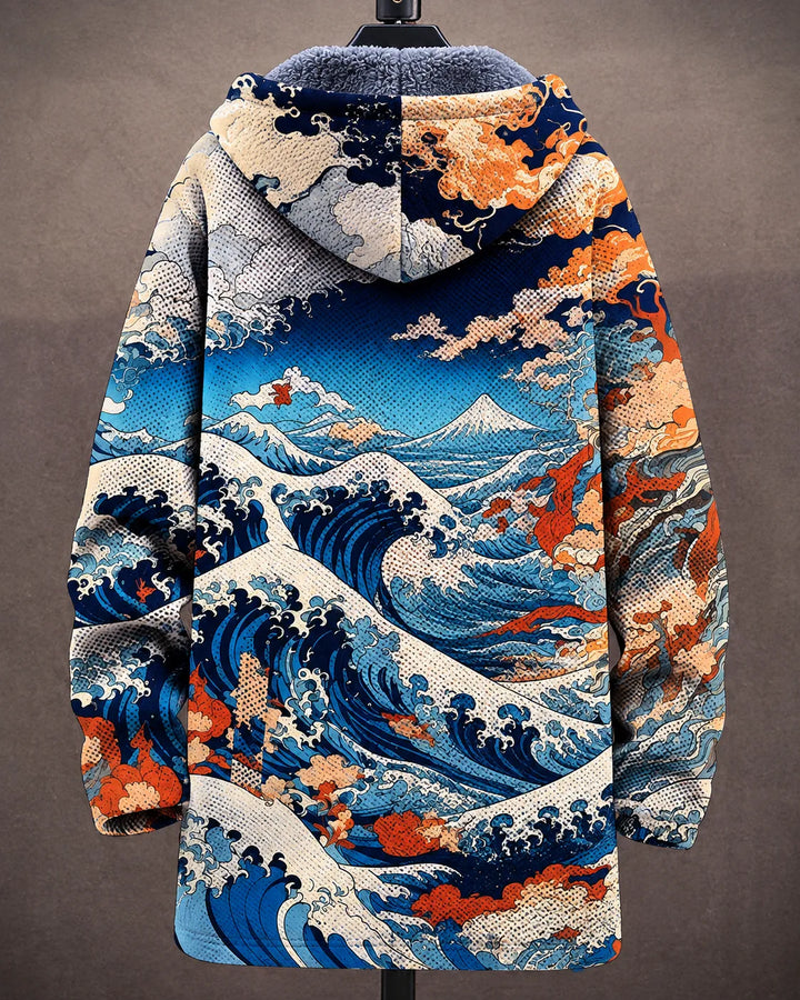 Celeste | Ocean Art-jakke med hætte