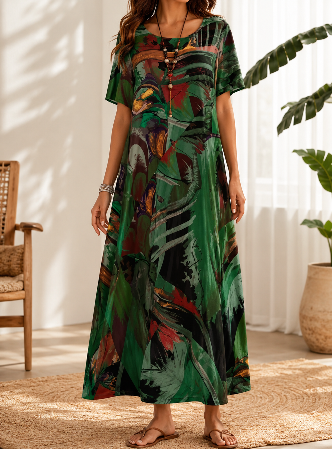 Guinevere | Midikjole i chiffon