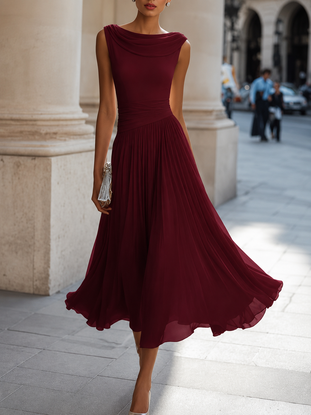 Cadence | Plisseret midikjole