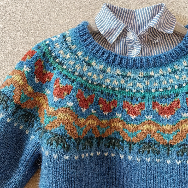 Orlanda™ | Klassisk vintage-striktrøje