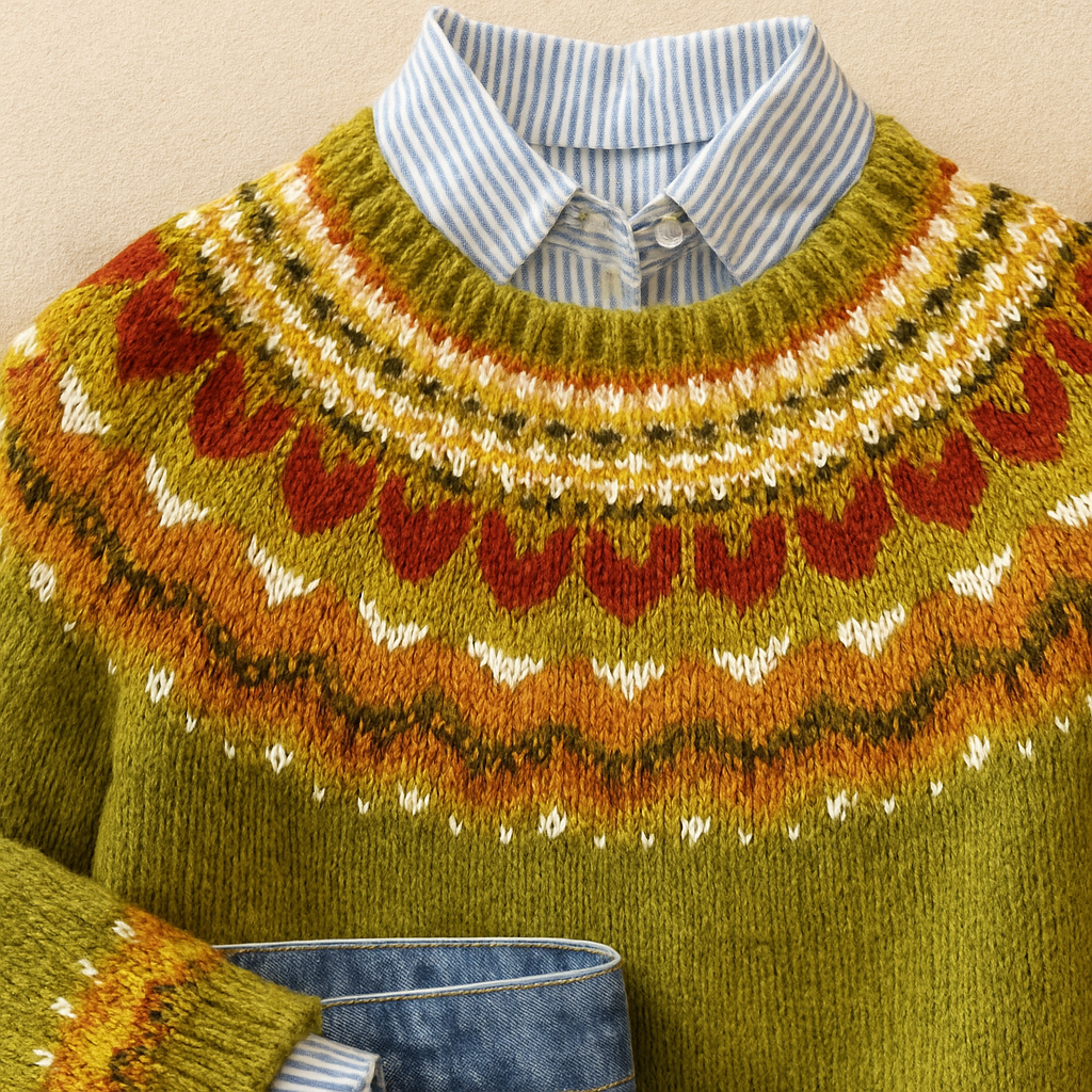 Ruvelle™ | Klassisk vintage-striktrøje