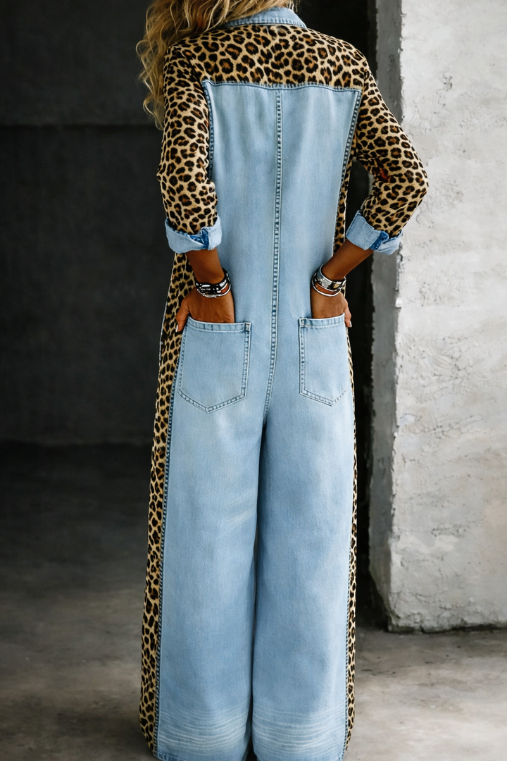 Amanda | Denim-jumpsuit i ét stykke