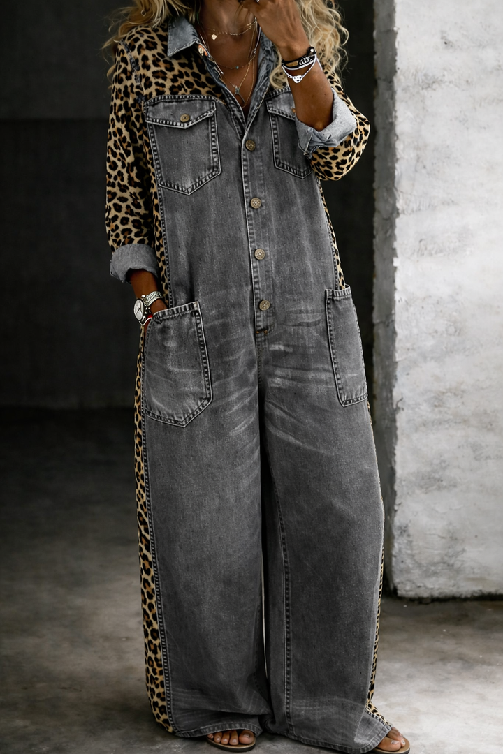 Amanda | Denim-jumpsuit i ét stykke