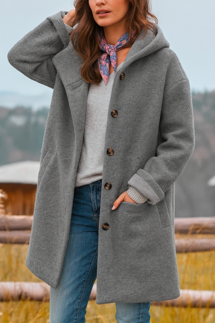 Amelie™ | Stilfuld lang vinterjakke