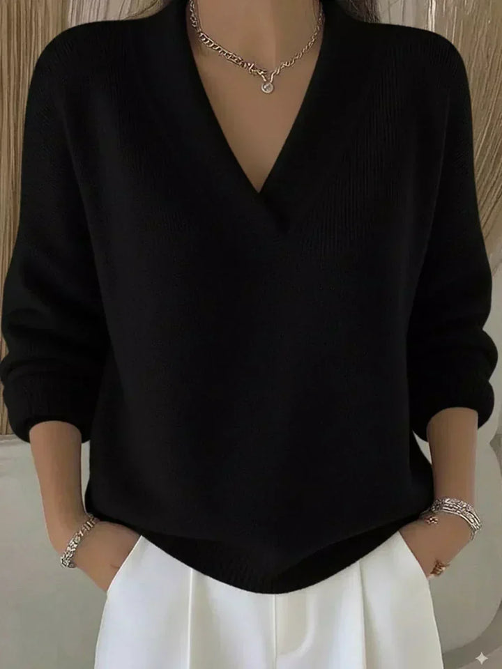 Violeta | Løs sweater med V-hals