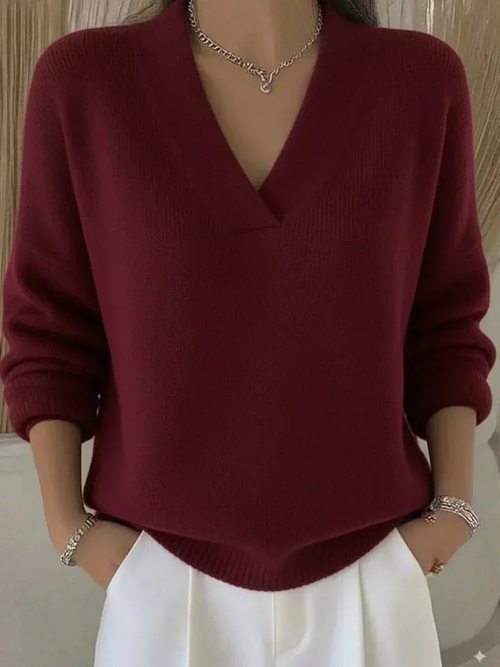 Violeta | Løs sweater med V-hals