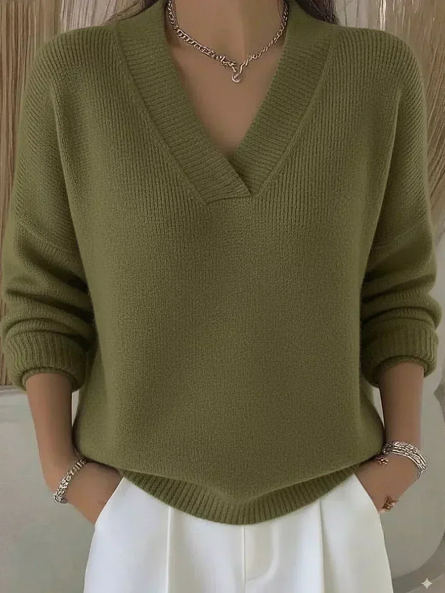 Violeta | Løs sweater med V-hals