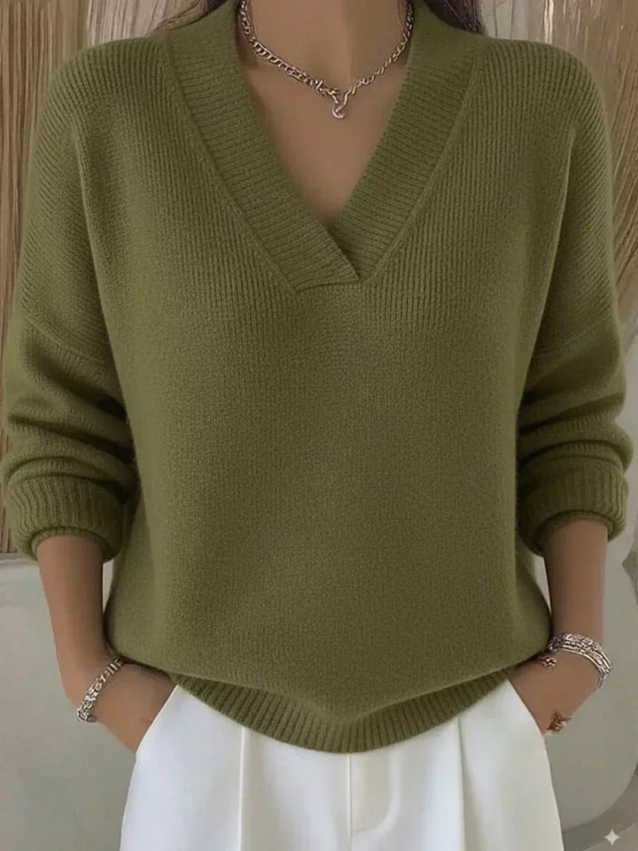 Violeta | Løs sweater med V-hals
